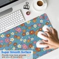 thumbnail image 4 of Long Mouse Pads for Desk,Pioneer Flower Floral Print Pattern Desk Mats on Top Of Desks, Desk Mouse Pad Extra Large with 3mm Non-Slip Base and Stitched Edge for Gaming,Office,Work,Home 31.5"x11.8", 4 of 6