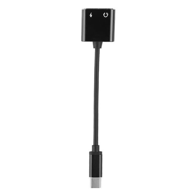 Plug & Play Type C 2 In 1 Audio Adapter Converter, Fidelity Sound Quality 3.5mm Audio Adapter Converter, Music For Multimedia Mobile Phone