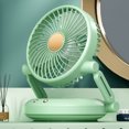 thumbnail image 4 of Ventilador de mesa de escritorio con oscilación automática 90 (enchufe verde sin sacudidas), 4 of 5