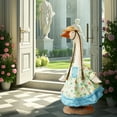 thumbnail image 5 of Eolstice Flower Gooses Outfit Clothes, Plastic Porch Goose Clothes, Garden Decoration Goose Attire, Seasonal Yard Goose Decor, Sturdy Outdoor Goose Costume(A), 5 of 9