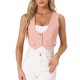 thumbnail image 1 of CHALECO DE JEANS SIN MANGAS CON BOTONES PARA MUJER INSPIRAR CHIC TALLA XS ROSA, 1 of 6