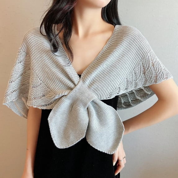 CLEARANCE Women Shawl Style With Skirt Air-conditioned Room Outside The Spring And Autumn Thin Section Cervical Collar And Skirt