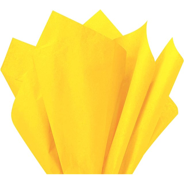 Dandelion Yellow Gift Wrap Tissue Paper Size: 15 Inch X 20 Inch | Count: 100 Sheets | Color: Dandelion
