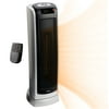 Lasko 1500W Digital Ceramic Tower Space Heater with Remote, 5521, Silver