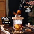 thumbnail image 5 of Kit para ahumar whisky y cócteles con linterna, 2 vasos, 2 máquinas de hielo, astillas de 6 sabores, fumadores, accesorios y regalos para hombres bourbon., 5 of 5