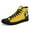 FN024-25020191-5B, variant on Men's Gothic Beetle & Ladybug Insect Art High-top Boots, Lightweight Lace-Up Rubber Sole Ankle Boots, Breathable Fabric Upper for Daily & Outdoor, Black/Yellow Bug Design Casual Shoes