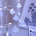 thumbnail image 3 of Lámpara de mesa Led en forma de árbol de Navidad de Metal, árbol de Navidad iluminado con luz nocturna colgante de cristal para dormitorio, 3 of 4