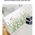 thumbnail image 6 of Farmhouse Wild Plant Plush Shag Bath Rugs Blossom Flower Leaf Soft Fluffy Floor Doormat Carpet,Non-Slip Door Mats for Living Room Bedroom Kitchen Entryway Nature Botanical, 6 of 6