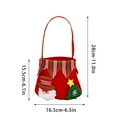 thumbnail image 2 of Vikakiooze 2023 Christmas Reticle Bag Hanging Decoration Cute Storage Bag Candy Filler Gift For Friends Family Kids Xmas Tree Santa, 2 of 5