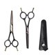 thumbnail image 5 of Kit de tijeras profesionales para cortar el cabello, 14 cm (5,5 pulgadas), acero inoxidable, color dorado, mango ergonómico., 5 of 5