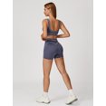 thumbnail image 6 of IDOPIP Womens Workout Sets Color Block Compression Sports Bra Matching High Waist Tummy Control Butt-Lifting Shorts 2 Piece Gym Yoga Pilates Running Outfits, 6 of 8