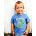thumbnail image 3 of Tstars - Soon To Be A Big Brother Gift Idea - Raptor Dinosaur Kids T-Shirt 4T California Blue, 3 of 6