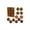 Brown B, variant on Christmas Balls Ornaments, 12 Pcs Velvet with Geometric Pattern Bulk Flocked Ornaments Set, Multicolor Xmas Tree Decorations for Christmas Tree Holiday Wreath Garland Decor 2.4 Inch