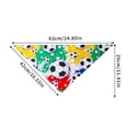 thumbnail image 2 of Funny Football Bandanas Triangle Reversible Scarf Bibs For Adjustable Puppy Birthday Party For Cat Lovers, 2 of 5