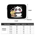 thumbnail image 3 of cute panda girls 17 inch Portable Laptop Sleeve Compatible with MacBook Air Notebook Computer Case for Men Women College School Students, 3 of 7