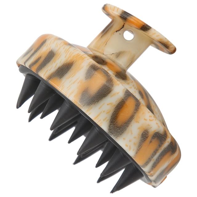 Scalp Care Brush, Silicone Combs Scalp Washing Brush Soft Head Scrubber Brush Hair Exfoliator Brush For Home For Salon British Flag Pattern,American Flag Pattern,Leopard Pattern