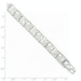 thumbnail image 2 of Sterling Silver Nugget Bracelet - 22.2 Grams - 8 Inch - Measures 9mm Wide, 2 of 2