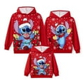 thumbnail image 2 of Disney Lilo & Stitch Girls Boys Graphic Hoodie Sweatshirts Family Christmas Matching Sets Pullover Ugly Sweatshirts, 2 of 9