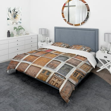 Designart 'Art Nouveau Doors' Modern & Contemporary Duvet Cover Set