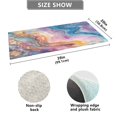 thumbnail image 3 of Colorful Marble Bath Mat 39x20 Non-Slip Bathroom Rugs Absorbent Soft Plush Quick Dry for Tub Shower Kitchen Home Decor, 3 of 8