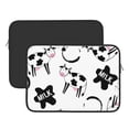 thumbnail image 3 of Bingfone Cute Cow And Milk Stains Laptop Sleeve Case 15 Inch, 360° Protective Computer Carrying Bag, 3 of 9