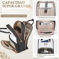 thumbnail image 2 of Mochila para Laptop NUBILY de 15,6 con Puerto de Carga USB Negro Rosa, 2 of 3