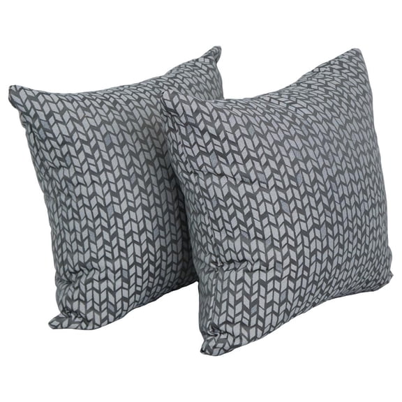 17-inch Jacquard Throw Pillows with Inserts (Set of 2) 9910-S2-ID-082
