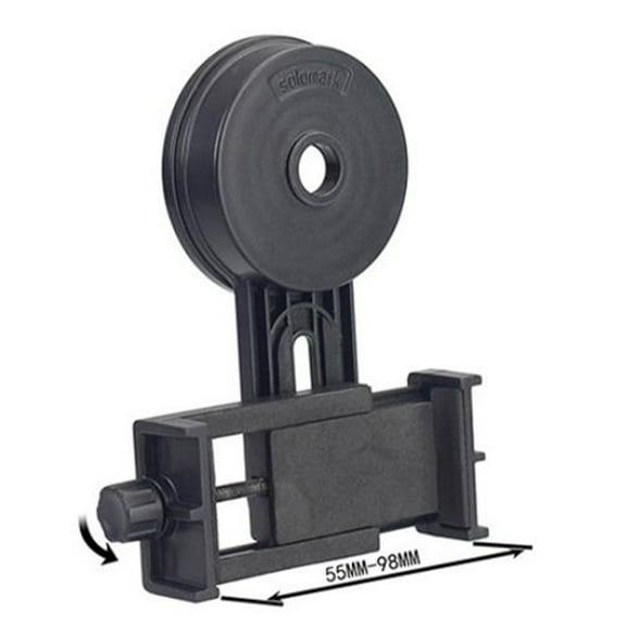 ORDDIART 1Set Spotting Scope Phone Mount for Telescope Black Plastic Camera Alignment for Bird Watching