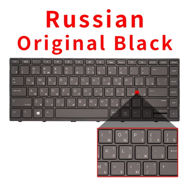 100 % Nouveau Original pour HP Probook 430 G5 440 G5 445 G5 Clavier d'Ordinateur Portable Rétroéclairé RU Noir Original