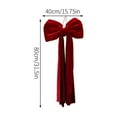 thumbnail image 3 of Christmas Extra Large Velvet Bow,Burgundy Velvet Christmas Bow,Giant Bows for Christmas Tree,Red Velvet Christmas Bow for Tree Topper Window Wall Backdrop Birthday Wedding Party Decoration,80cm,31.5", 3 of 4
