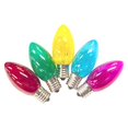 thumbnail image 1 of 130V 7W Multicolor C9 Incandescent Commercial Grade Bulb, Pack of 25, 1 of 1