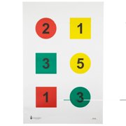 Action Target Command Targets 100 Per Case, Red/Yellow/Green, 23in x 35in