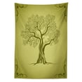 thumbnail image 3 of Ambesonne Olive Green Tablecloth Rectangular Table Cover, Olive Tree Pattern, 60"x84", Olive Green, 3 of 4