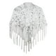 thumbnail image 1 of Bufanda para mujer, capa de noche, bufanda informal, ligera, elegante, con lentejuelas, bufanda nupcial, chal de lentejuelas, capa para fiesta, noche, Plata blanca, 1 of 7