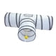 thumbnail image 5 of Tubo plegable de túnel para gatos de 3 vías con pelota de juego, juego de agilidad, túnel portátil resistente para mascotas, juguetes para gatos,, 5 of 8