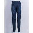 thumbnail image 4 of Womens Elastic Waist Pencil Stretch Denim Skinny Drawstring Jeans Pants Trousers, 4 of 5