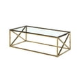 thumbnail image 1 of K-Living Palma Coffee Table With Clear Glass Top & Gold Polished Stainless Steel Base, 1 of 1