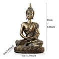 thumbnail image 1 of Estatua de Buda de Tailandia, escultura de Buda hindú, estatuilla de Fengshui, meditación, habitación Interior en miniatura, artesanías de decoración del hogar, 1 of 4