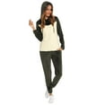 thumbnail image 2 of Uniexcosm 2 Piece Velvet Outfits for Women Pullover Lounge Set Sleepwear, 2 of 10