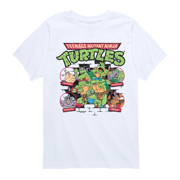 Teenage Mutant Ninja Turtles - Character Logo Group Short Sleeve Graphic T-Shirt