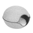 thumbnail image 4 of Lit Troglodyte pour Chat Semi Fermé Lavable avec Coussin pour Toutes les Saisons, 4 of 14