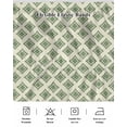 thumbnail image 5 of Abstract Green Wrap Around Bed Skirts for California King Bed 18" Drop,Bed Skirt with Adjustable Elastic Belt Dust Ruffle Bed Valance for Bedroom Hotel Modern Contemporary Art Vintage Bed Frame Cover, 5 of 7