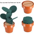 thumbnail image 4 of 6 unids/set posavasos para tazas, alfombrilla redonda de cactus, almohadilla antideslizante para decoración de escritorio de mesa. Afortunado Sencillez, 4 of 4