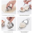 thumbnail image 3 of Stainless Steel Dumpling Tool Heart-shaped Creative Dumpling Mould Dumpling Skin Artifact, 3 of 7