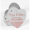 thumbnail image 3 of Inkdotpot Hugs & Kisses From The Wedding Bottle Tag Real Rose Gold Foil Favor Hang Tag 100 Pack, 3 of 6