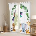 thumbnail image 3 of Feelyou Hummingbird Animal Curtains Pack of 2 (42x84 Each), Hippo Zebra Wildlife Curtains Blackout, 3 of 6