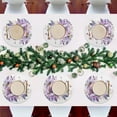 thumbnail image 7 of Ryvnso Flowers Purple Round Plate Mats Dining Table Placemat Set of 4 for Holiday Decoration, 7 of 7
