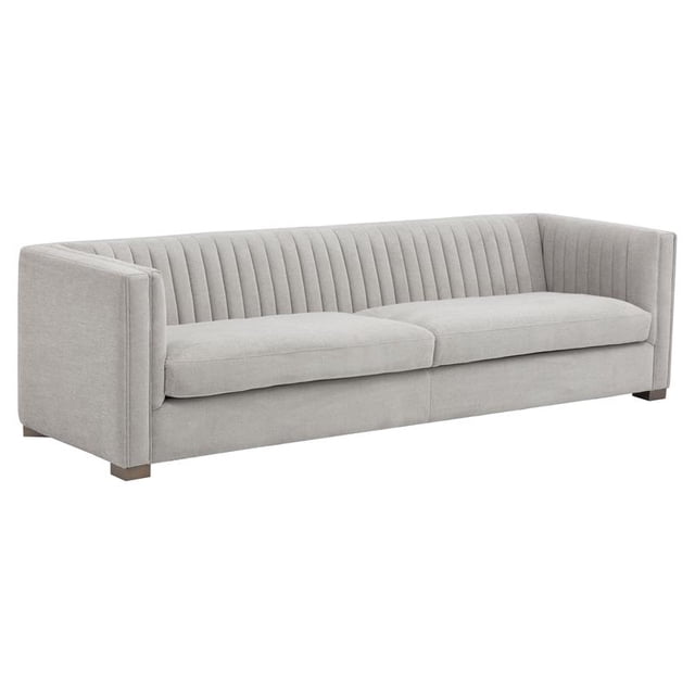 Sunpan Canapé en Tissu Moderne 16,75" Caitlin en Argent Hemingway