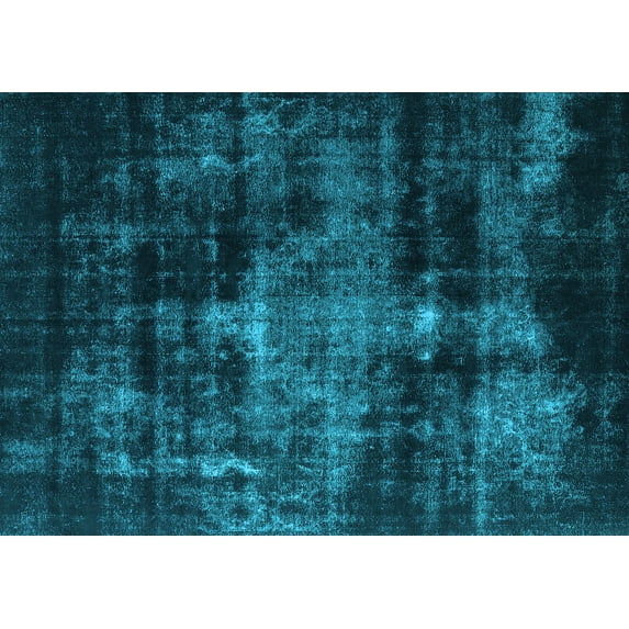 Ahgly Company Indoor Rectangle Oriental Light Blue Industrial Area Rugs, 2' x 5'
