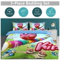 thumbnail image 5 of Kirby 3 Pieces Bedding Set Double Sided Printing Soft Comforter Sets Decor Bedroom Gifts With 1 Duvet Cover 2 Pillowcases, 5 of 8